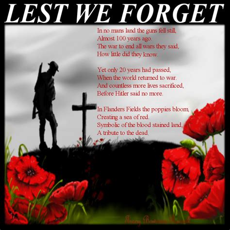 lest we forget poem uk